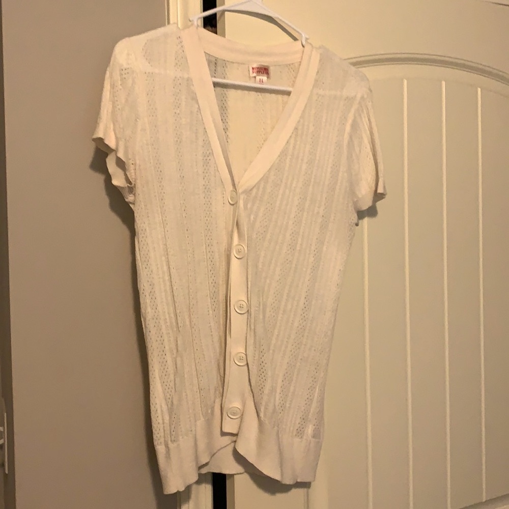 Cream Lightweight Cardigan - Large